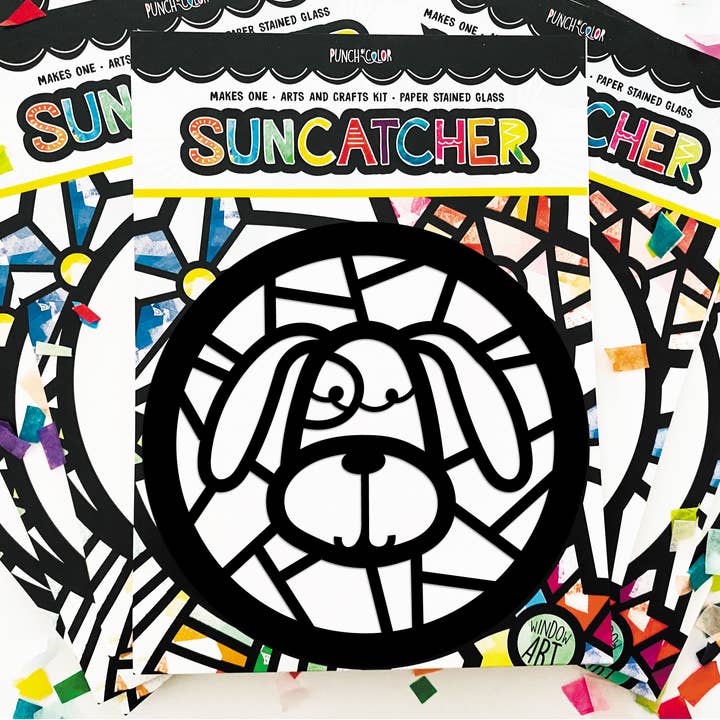 Punch of Color - Wholesale DIY Craft Kit - Kids - Puppy Dog Suncatcher Kit3
