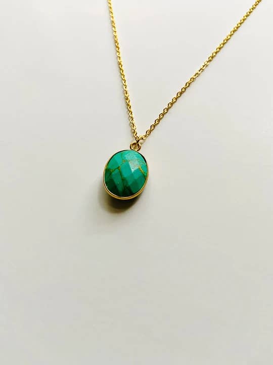 Birthstone Necklaces - December - Turquoise for wholesale by Maya Joy in the World