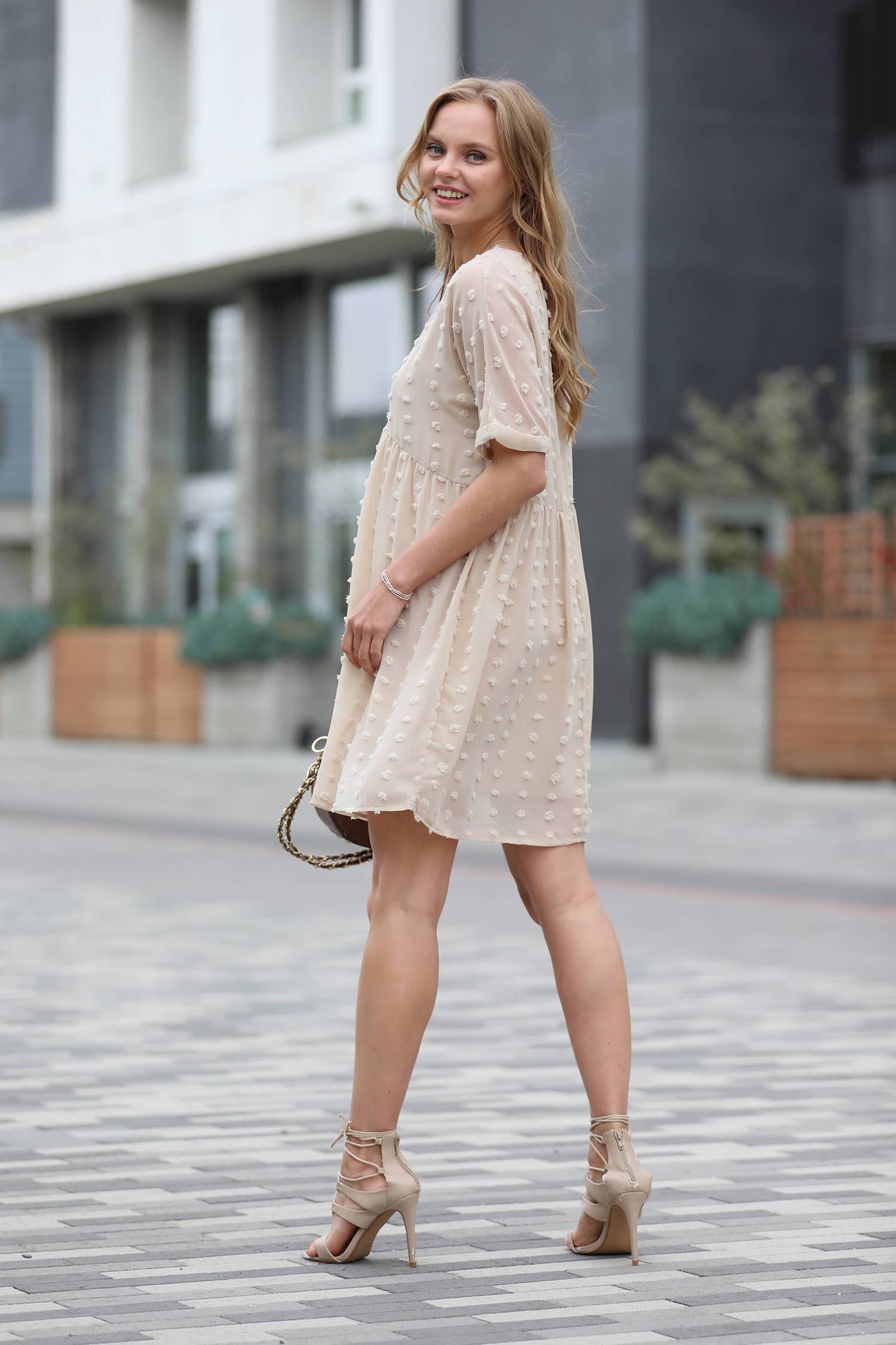 42POPS - Wholesale Dress - Women's - `.Swiss Dot Babydoll Dress Collection40