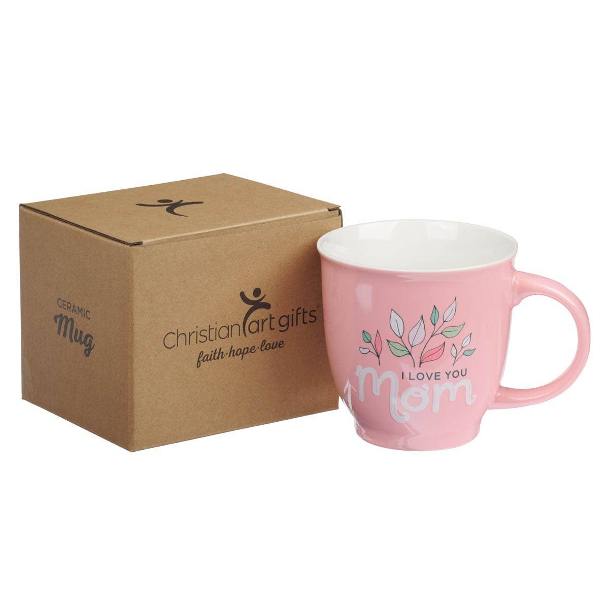 Christian Art Gifts - Vente Tasse à café - Mug rose I Love You Mom Isa. 62:41