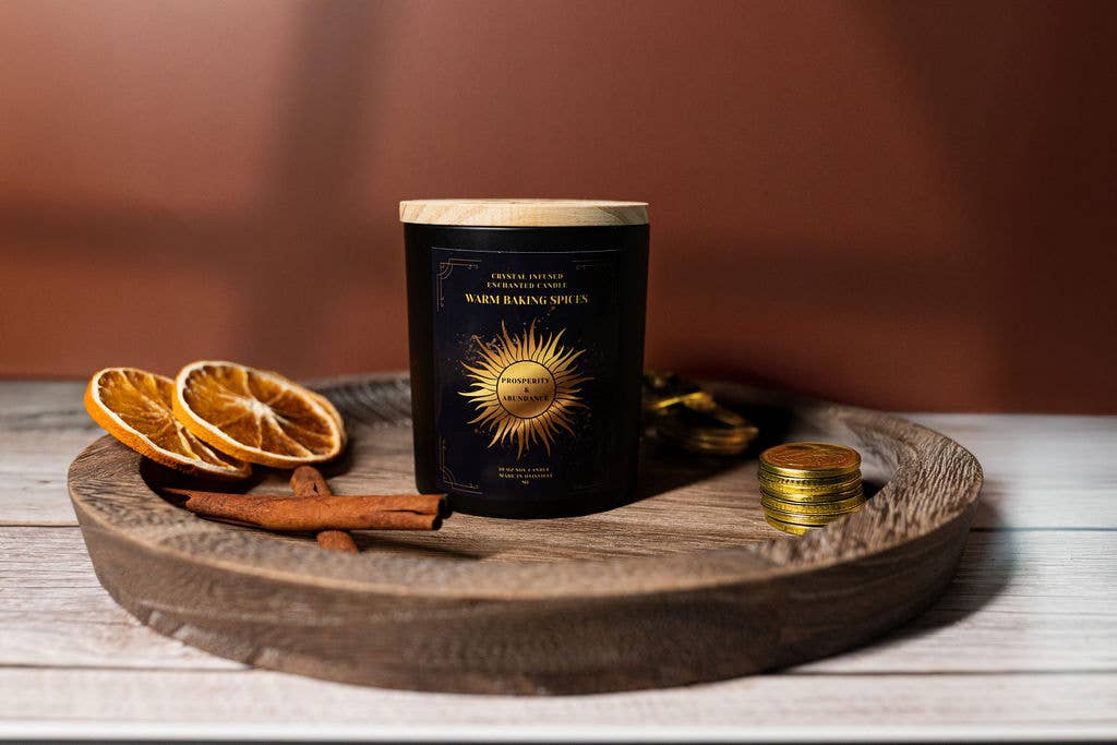 Amara Candles - Wholesale Jar/Filled Candle - Intention Wood Wick Soy Crystal Candle Collection8