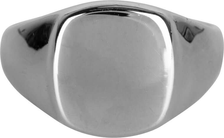 Charmin's Ringen – wholesale Signet ring – Charmin's UNI Men's Signet Ring Square and Oval Steel R9680