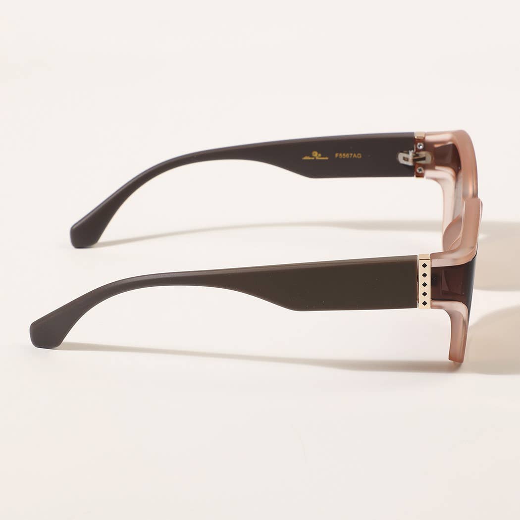  ASSORTED COLOR Semi-Transparent Frame Design Fashion Sunglasses for wholesale on Faire9