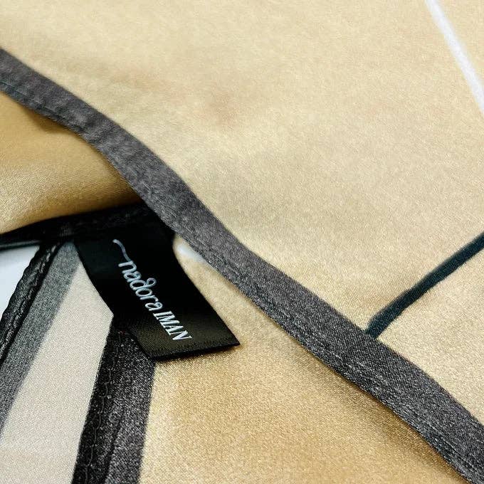 Nadora Iman - Wholesale Scarf - Women's - Silk Scarf in Golden Bell
