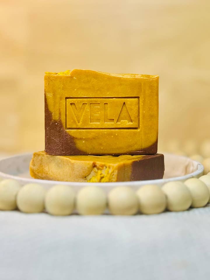 Turmeric Lemon Soap - Best for Acne, Eczema, Dark Spots & Psoriasis for wholesale by Vela Shops