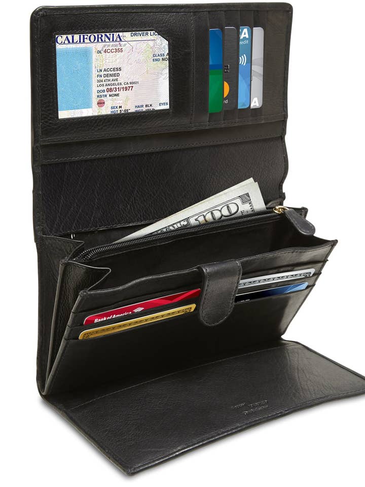 Leather Wallet Clutch Bag for wholesale by Access Denied Accessories