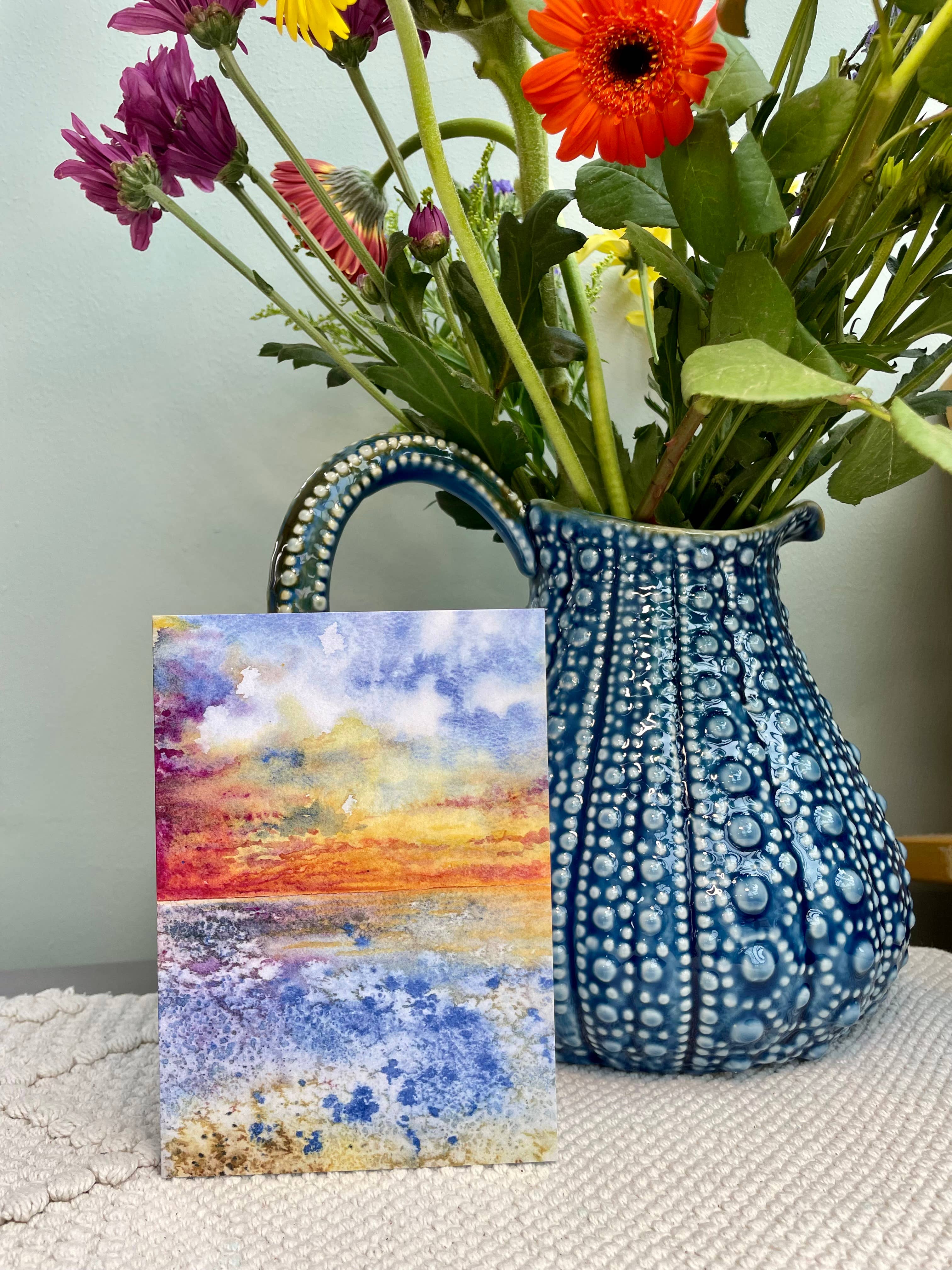 Charlotte Stone Art – wholesale Everyday greeting card – Glorious Art Greeting Card- Coastal Eco Friendly Blank2