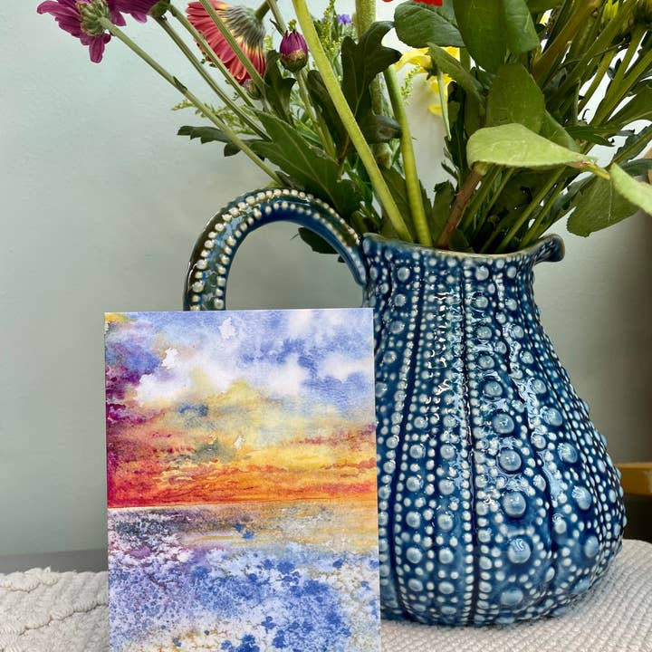 Charlotte Stone Art ā wholesale Everyday greeting card ā Glorious Art Greeting Card- Coastal Eco Friendly Blank2