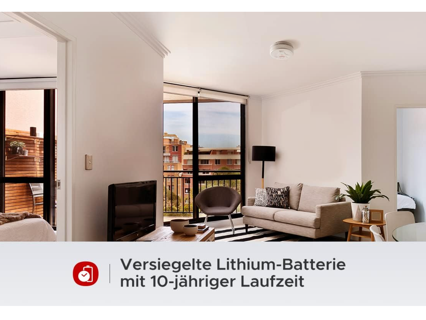 GS Brandschutz - Vendita all'ingrosso  - Rilevatore di fumo X-Sense SD11 con batteria da 10 anni, allarme antincendio TÜV certificato, funzione silenziosa e autotest2