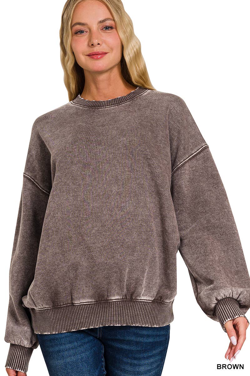 42POPS – Sweatshirt - Mulher por atacado – ',.._ Sweatshirt de Lã Polar Snow Wash9