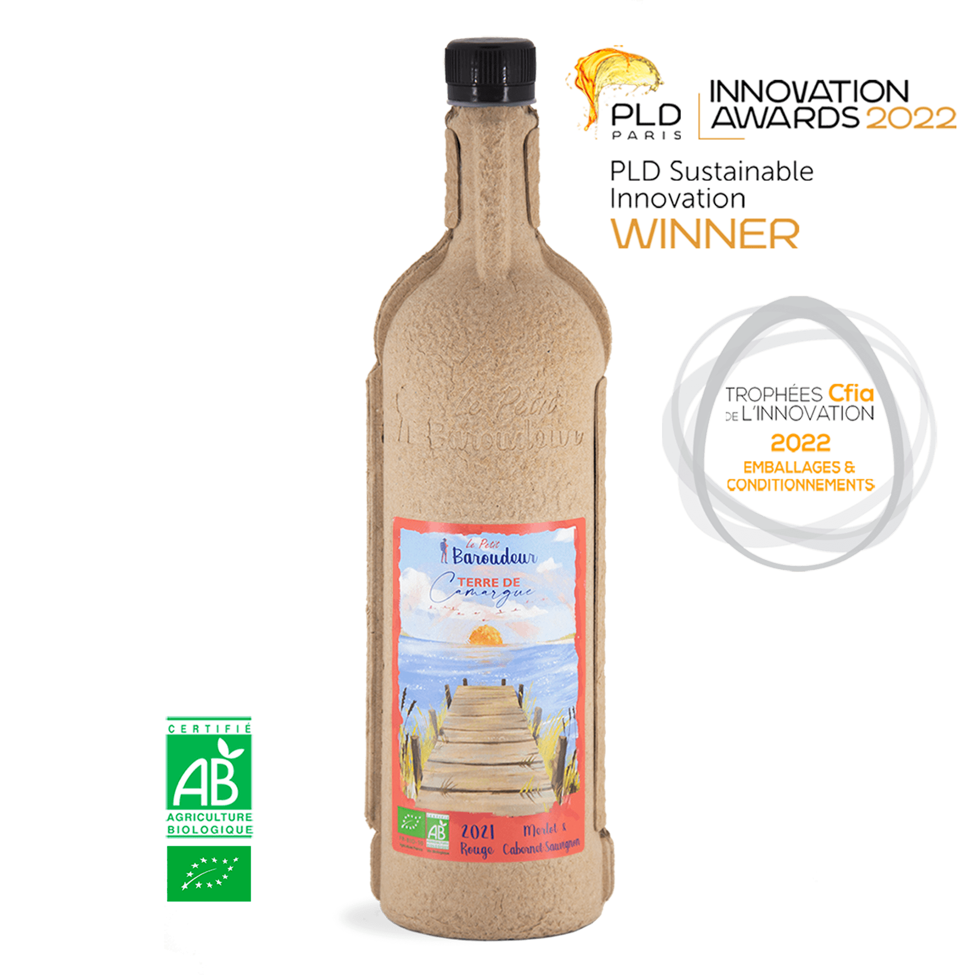 Le Petit Baroudeur - Venta al por mayor Vino tinto - Vino tinto orgánico Bio'teille IGP Terre de Camargue0