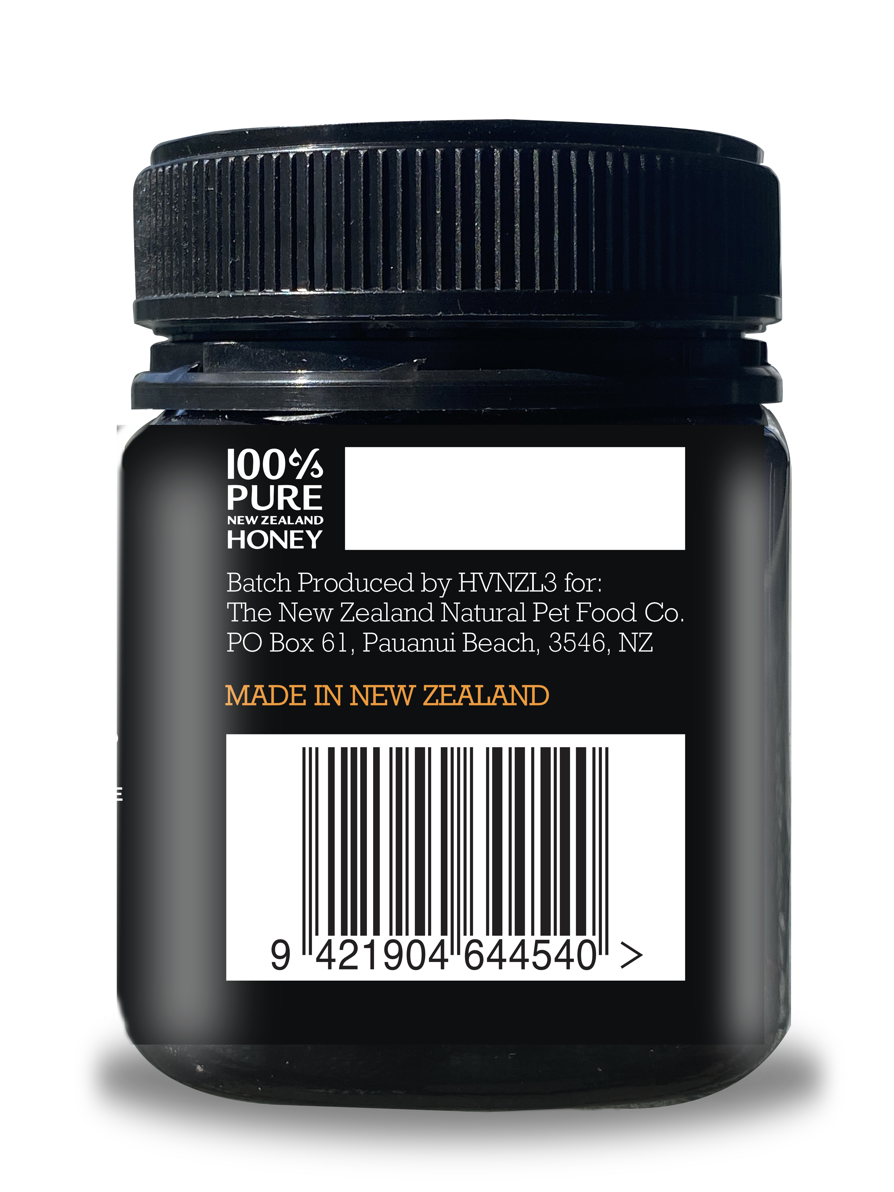 The New Zealand Natural Pet Food Co - Wholesale Pet Treats - Dog - Woof Manuka Honey 8.8oz4