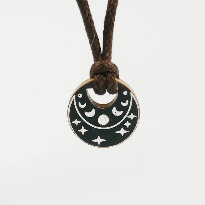 Moon Phase Necklace for wholesale by Life Less Ordinary