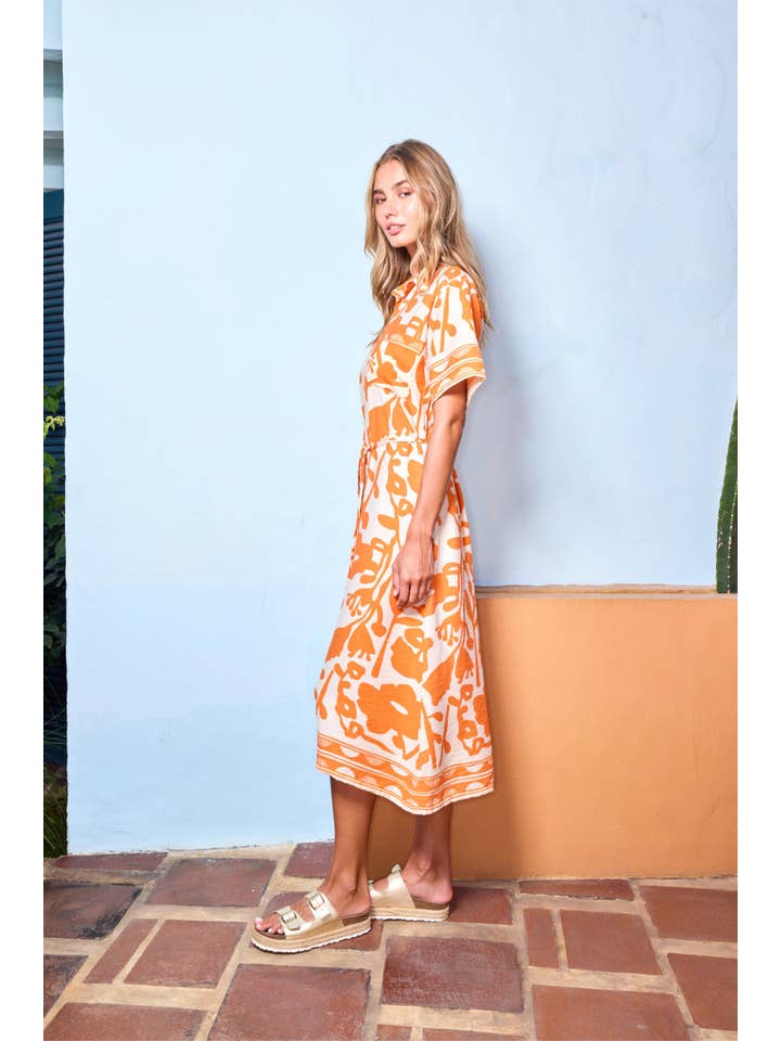 State of Georgia - Wholesale Dress – Women's - THE DESTINATION DRESS - SUNBURST ORANGE4