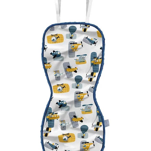 Tapis de poussette - Voyage en bleu pour la vente par LITTLELUXURIES FOR KIDS