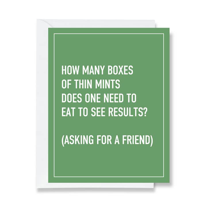 Thin Mints Greeting Card for wholesale by Ink & Attitude Stationery Company LLC