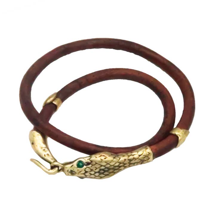 Frauen Schlangenleder Wickelarmband für den Großhandel von Alkemie Jewelry