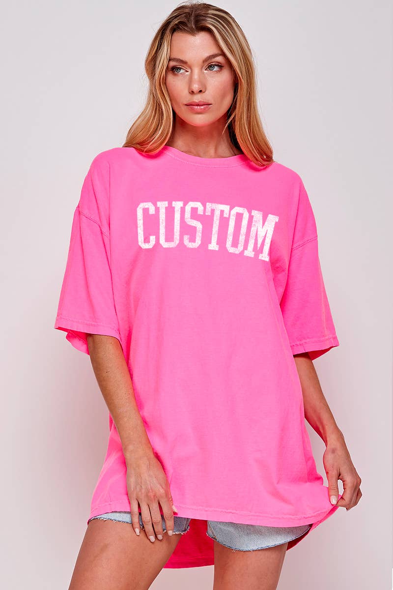 Illustrated Society - Wholesale Tunic - Women's - CUSTOM VINTAGE GRAPHIC OVERSIZED TEE5