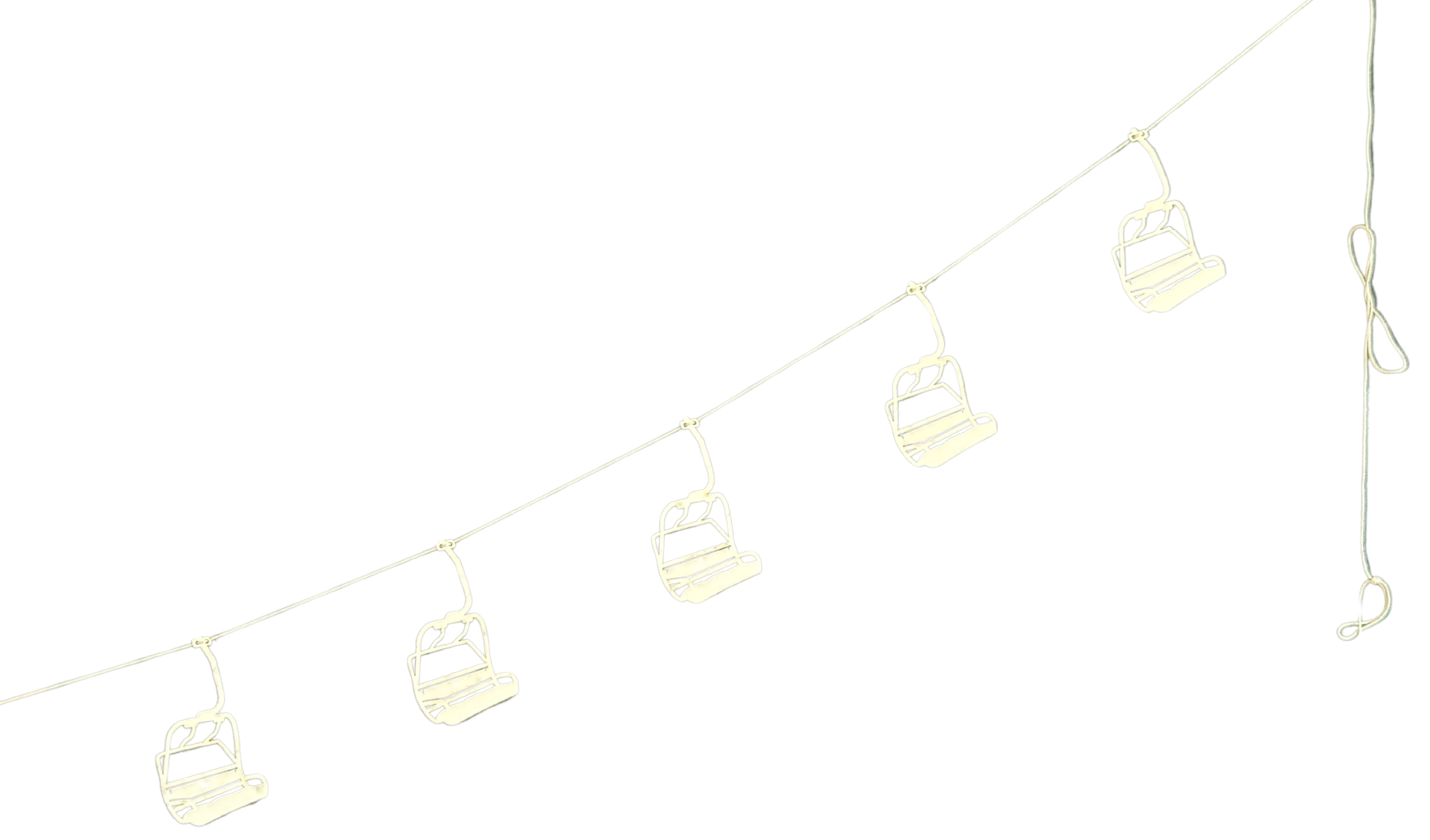 The Creative Garland Company - Vente Fanion/guirlande - La guirlande du mini-télésiège2