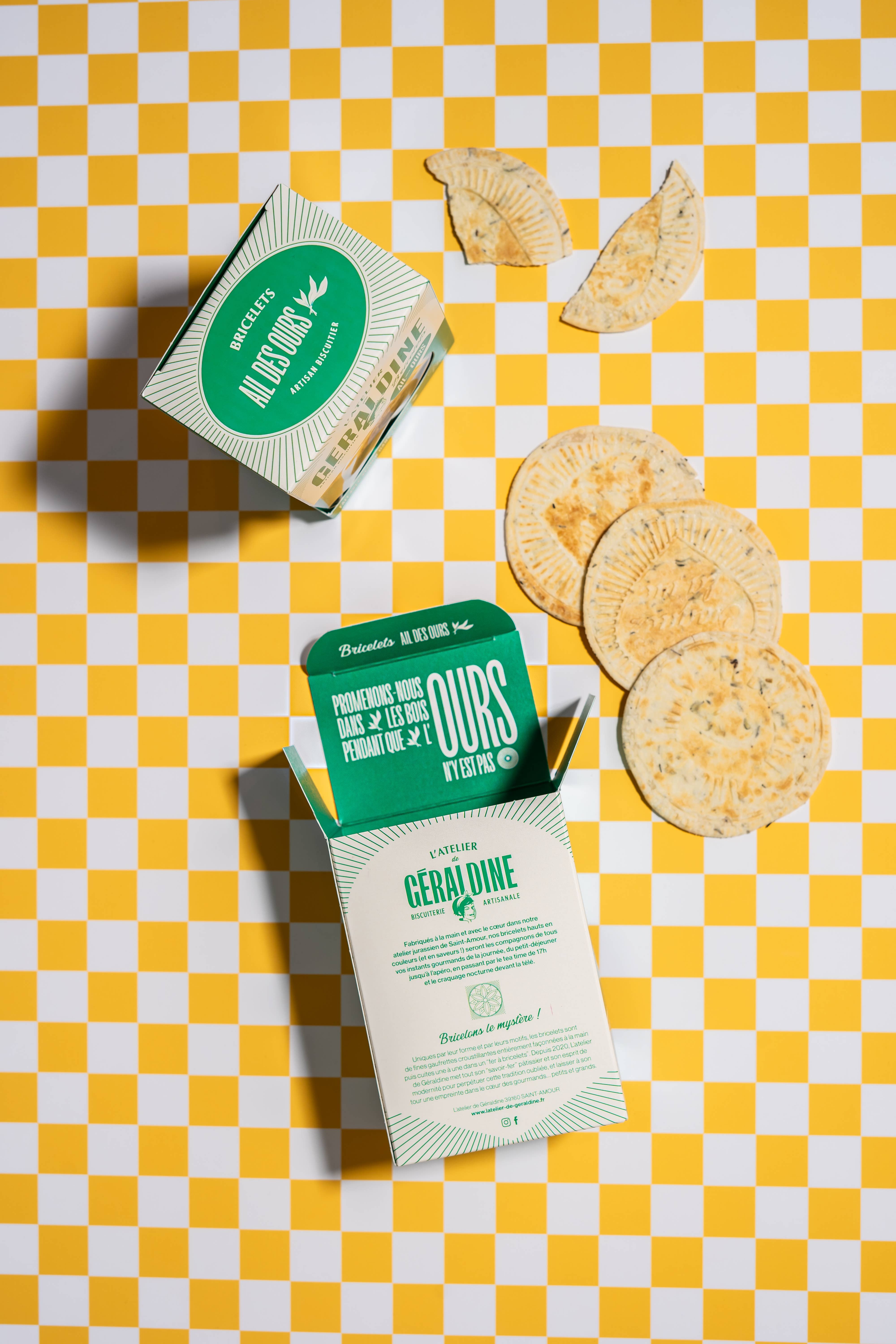 ATELIER DE GERALDINE - Wholesale Cookie - “Wild Garlic Bricelets” - Salty aperitif cookies1