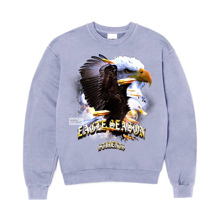 Eagle Season (Crew Sweater) - Wisteria for wholesale by Students, LLC