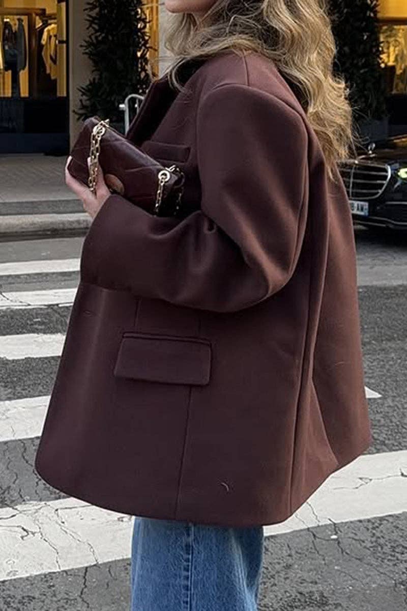 WINE Oversized Tailored Jacket for wholesale on Faire3