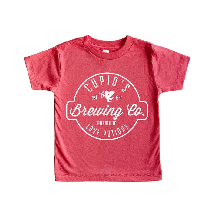 Cupid's Brewing Co Valentines Day Shirt Toddler and Youth for wholesale by Benny & Ray Apparel
