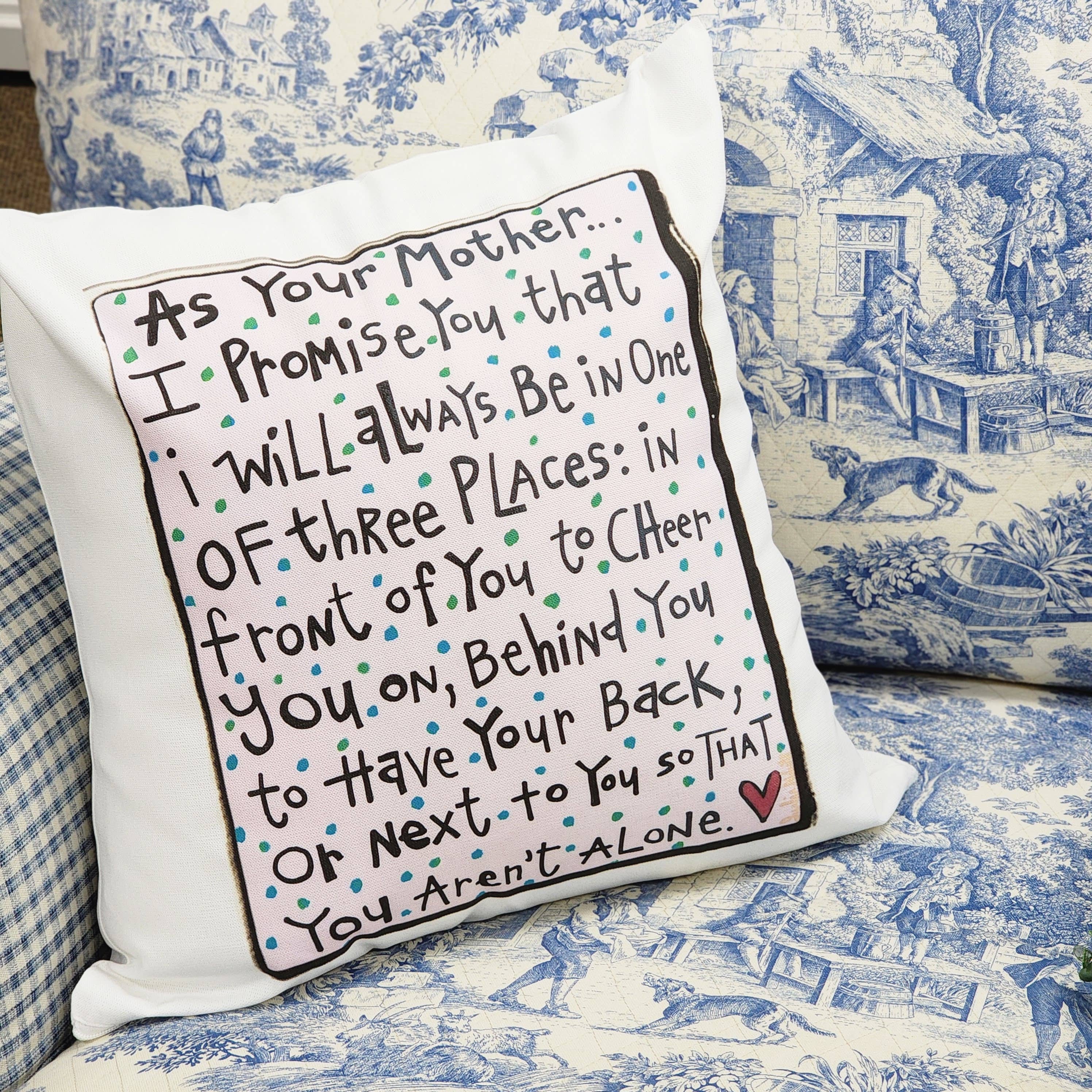 Julie Abbott  Art - Wholesale Throw/Decorative Pillow - As Your Mother Pillow1