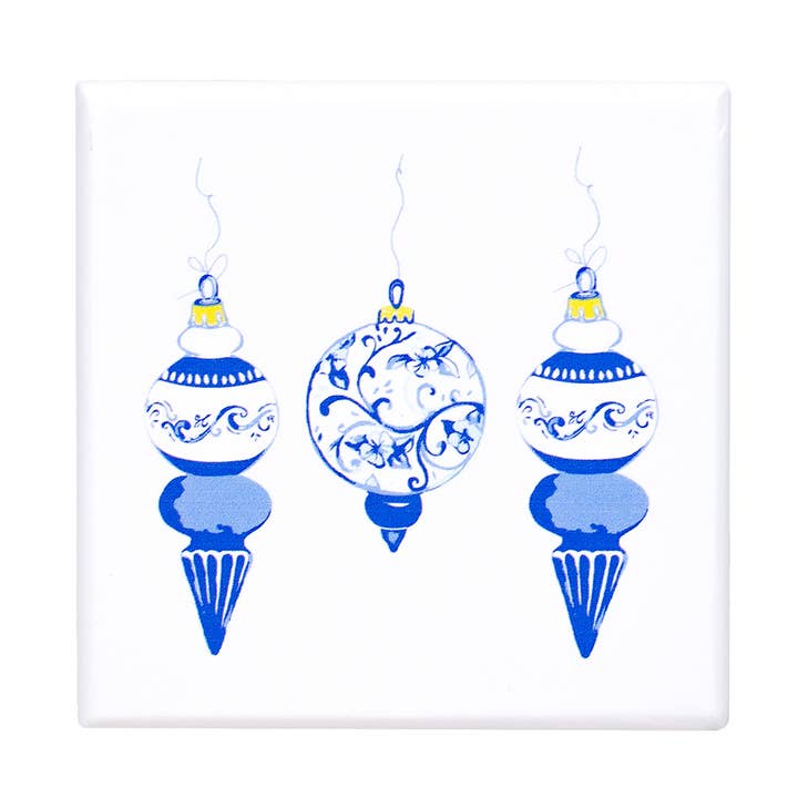 Whimsische Wunder Blockkunst Blau/Weiß 4x4 für den Großhandel von The Royal Standard