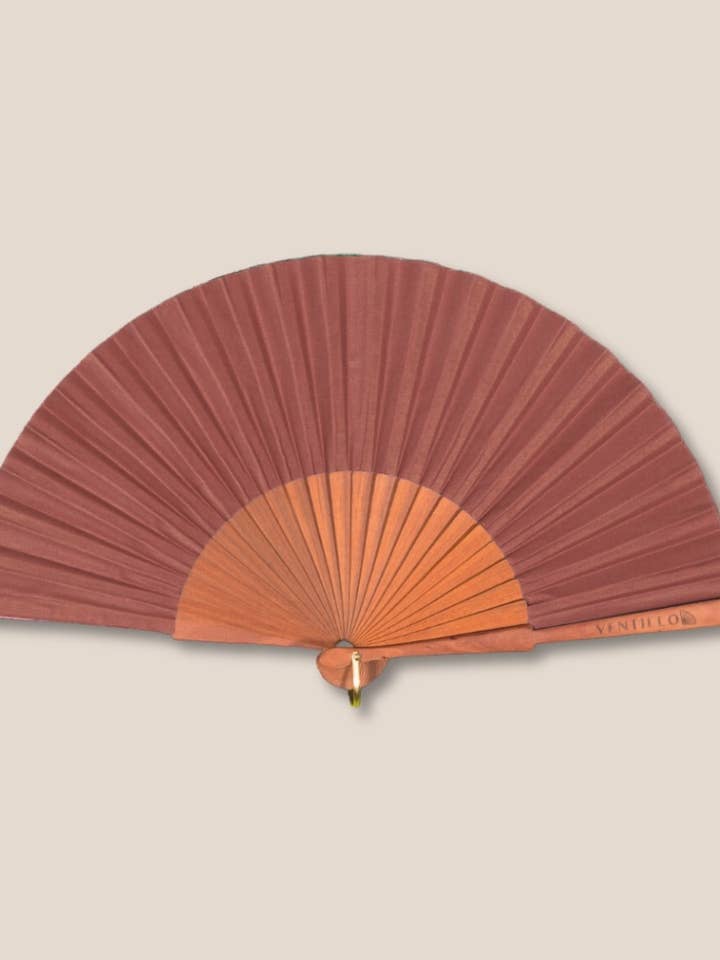 Einfarbiger Fächer 17 Braun für den Großhandel von JolieJulie-MaLune-VentiLLo