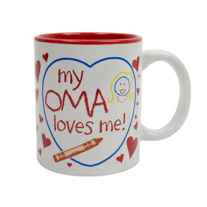 European Heritage Gifts - Wholesale Coffee Mug - Gift For Oma'S Grandchildren Mug "My Oma Loves Me"