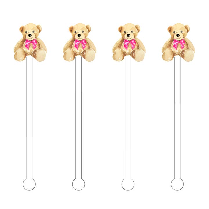 È UNA RAGAZZA! BASTONCINI IN ACRILICO ORSACCHIOTTO per la vendita all'ingrosso da parte di XO ACRYLICS | ACRYLIC STICKS