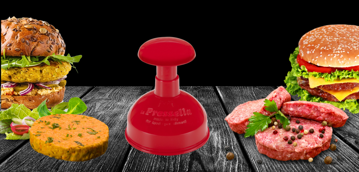 Rigamonti Pietro & Figli srl – Großhandel Küchengerät – Art. 170 LA PRESSELLA Hamburgerpresse - ROT8