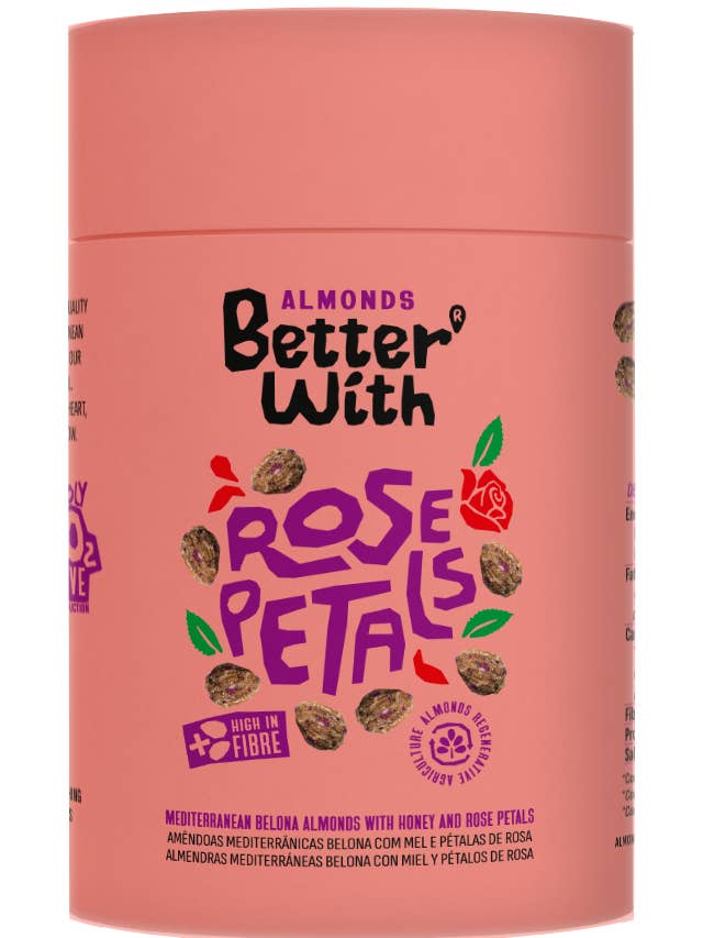 Tubes 140g - Almonds Better With Rose Petals for wholesale by Better With Almonds