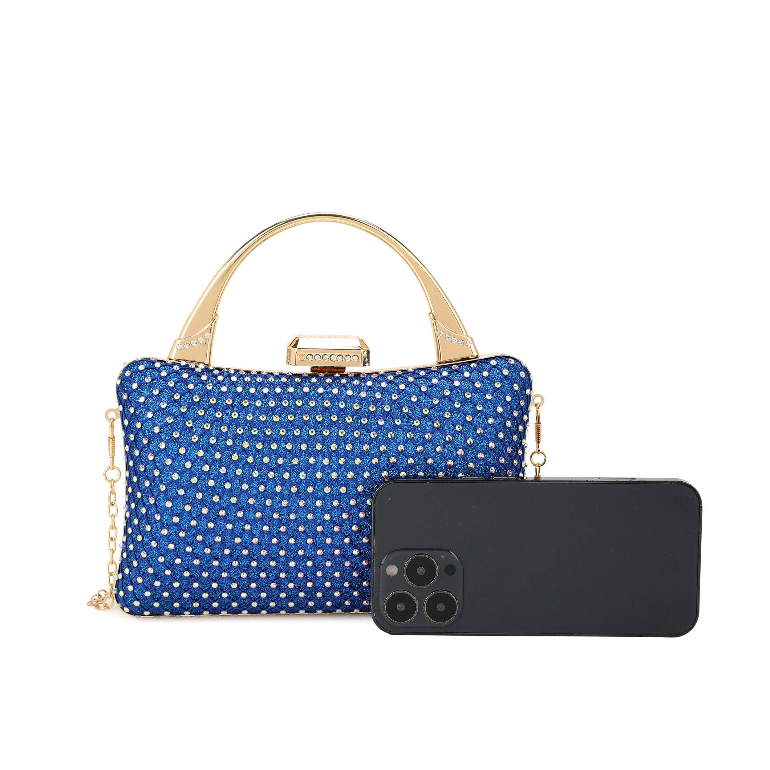 KAYLA+AVA - Wholesale Top Handle Bag - Women's - HANNAH Rhinestone Embellished Top Handle Evening Bag10