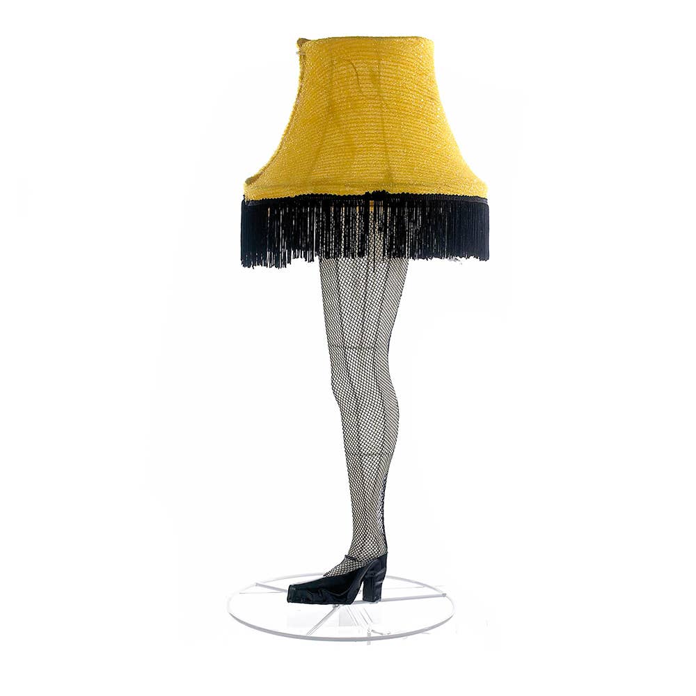 Kurt S. Adler, Inc. - Wholesale Christmas Decoration - 28"LEG LAMP 3D TINSEL LITED LAWN DECR1