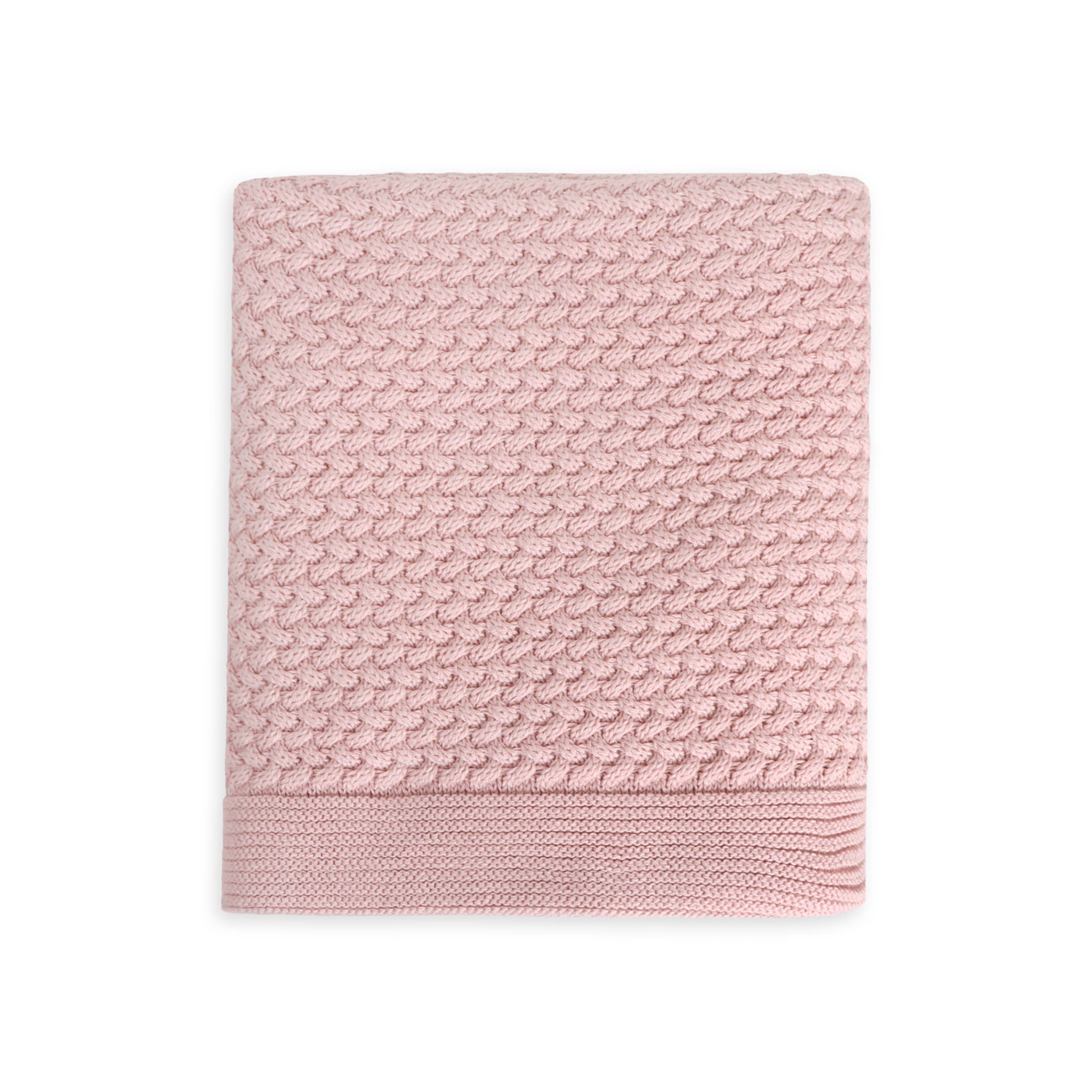 Viverano Organics - Wholesale Bedding Blanket - Kids & Baby - Moss Knit Baby Blanket+Bunny Ring Rattle Gift Set (Organic)8