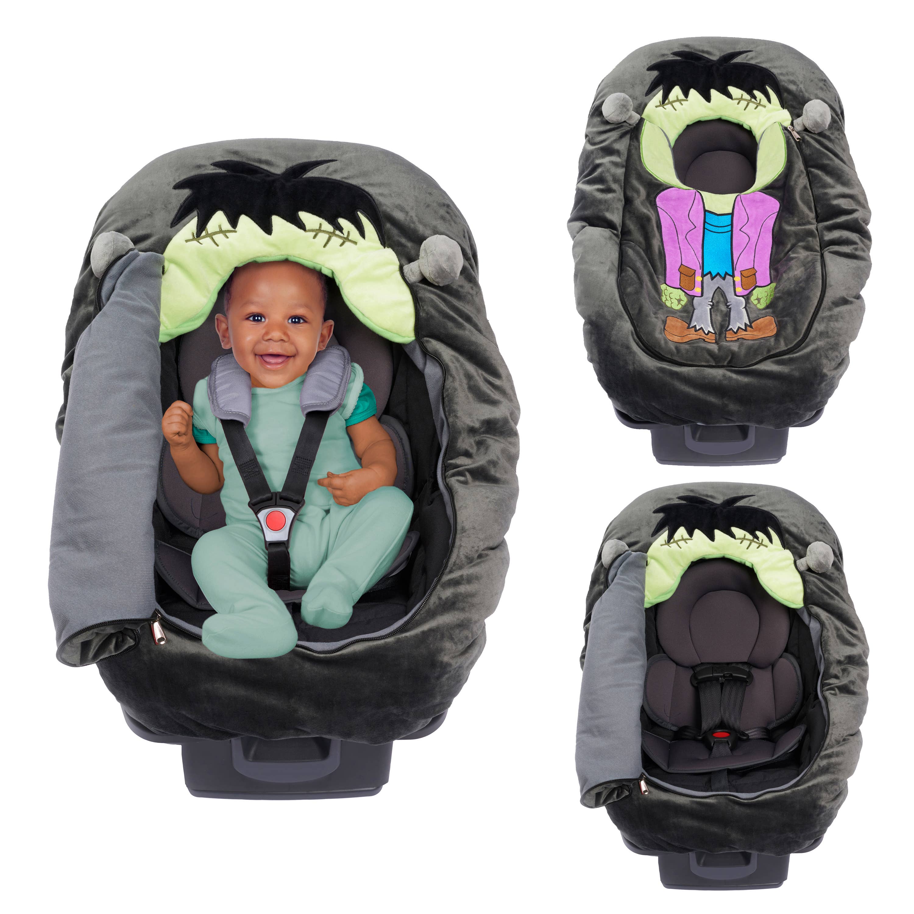 MaterialJill - Wholesale Car Seat Cover - Kids & Baby - Car Seat Cover, Baby Shower, Christmas Gift - Frankenstein1