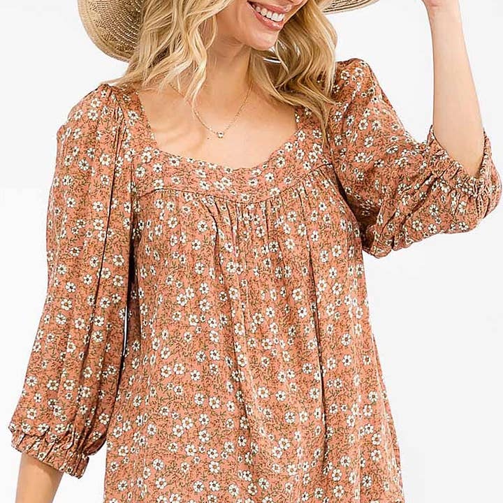 3/4 SLEEVE SQUARE NECK FLORAL TUNIC BLOUSE and other Purchase Wholesale tuniche prima comunione. Free Returns & Net 60 Terms on Faire trending on Faire.