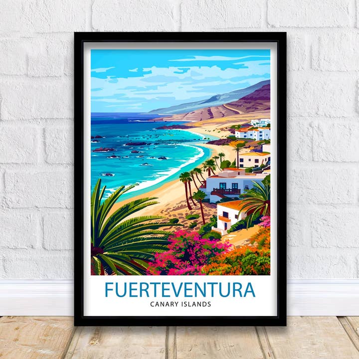 Fuerteventura Travel Poster for wholesale by InkNPrintz