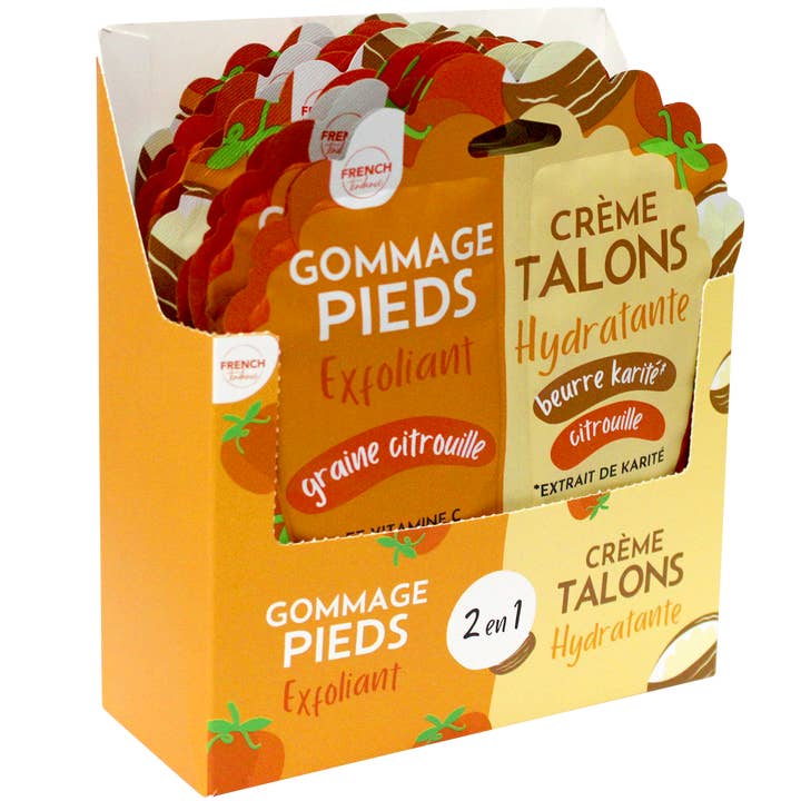 Duo Scrub / Moisturizing Foot Cream - Pumpkin Seeds for wholesale by FRENCH TENDANCE