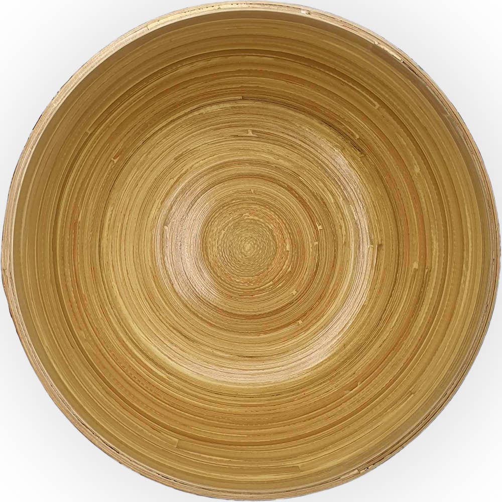 VIE - Wholesale Serve Bowl - Bamboo Salad Bowl, 23x10cm, with Matching Salad Servers48