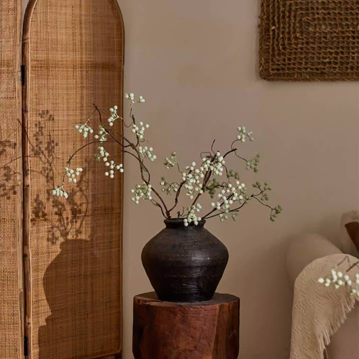 Rustic Reach - Wholesale Artificial Plant - Zen Style Light Green Berry Stem 37.8" Tall4