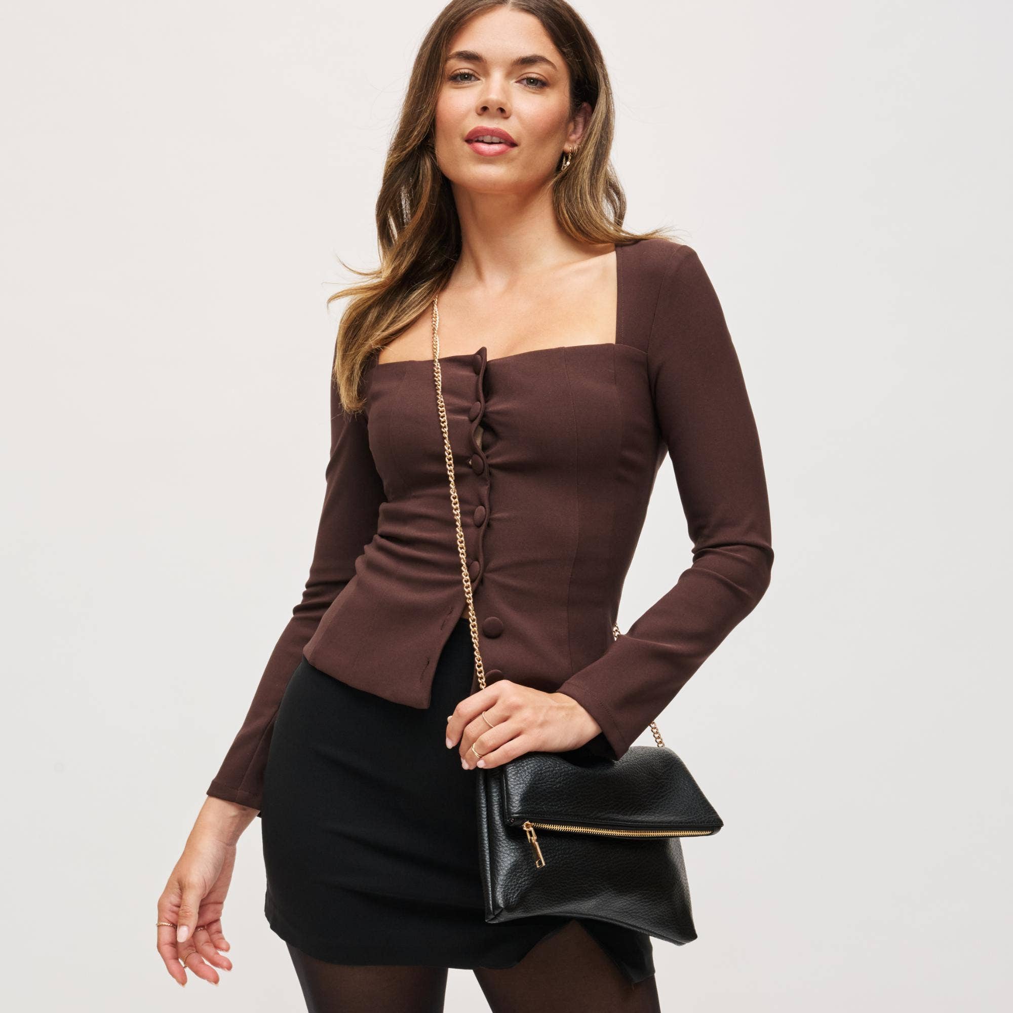 Sort Luna Fold Skuldertaske for engroshandel på Faire2