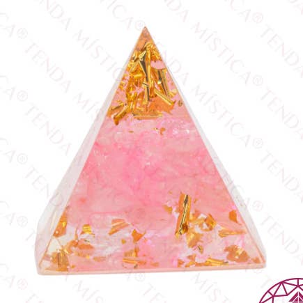 Orgonite Pyramid - Rose Quartz 3X3 for wholesale by Tenda Mística