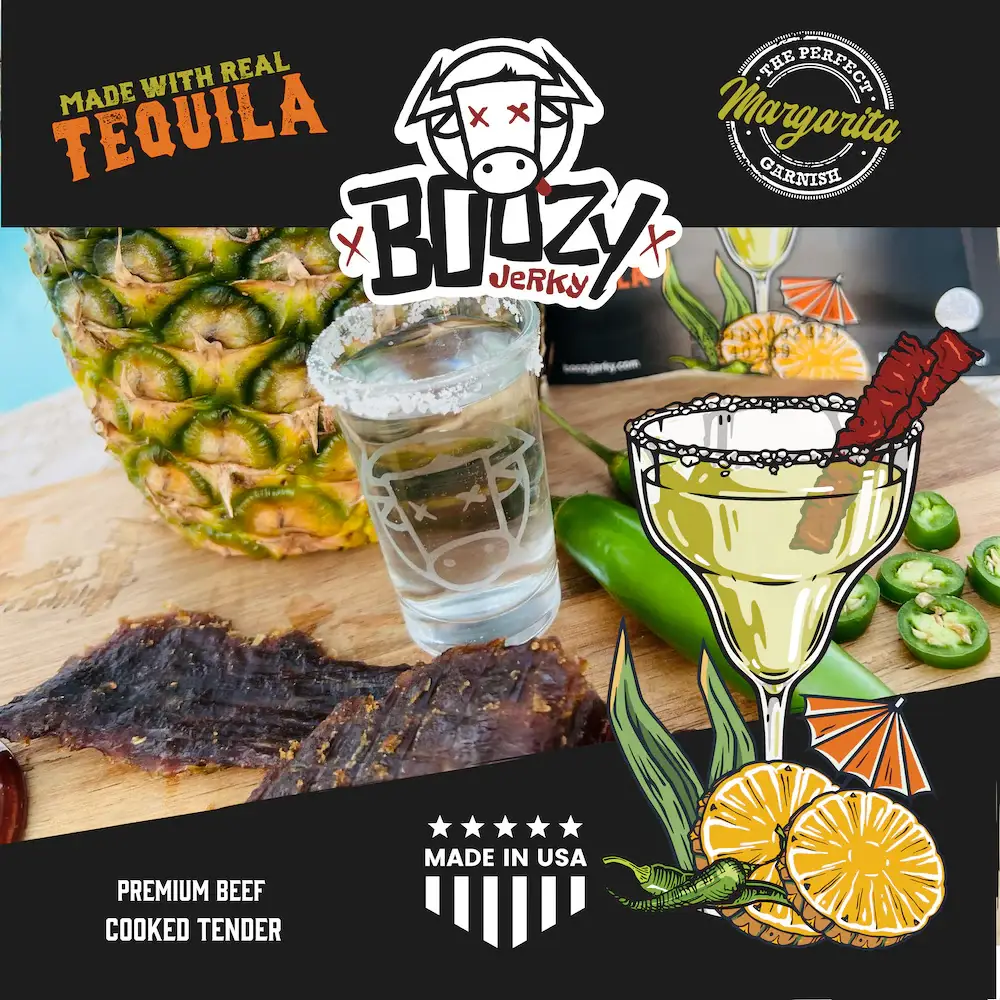 3D Enterprise - Wholesale Jerky - Boozy Jerky - Pineapple Serrano Tequila - (12 Ct. / Case)2