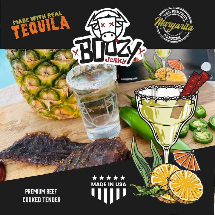 3D Enterprise - Wholesale Jerky - Boozy Jerky - Pineapple Serrano Tequila - (12 Ct. / Case)2