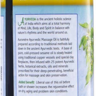 Auromere Ayurvedic Imports - Wholesale Massage Oil/Gel - 32 oz Ayurvedic Massage Oil