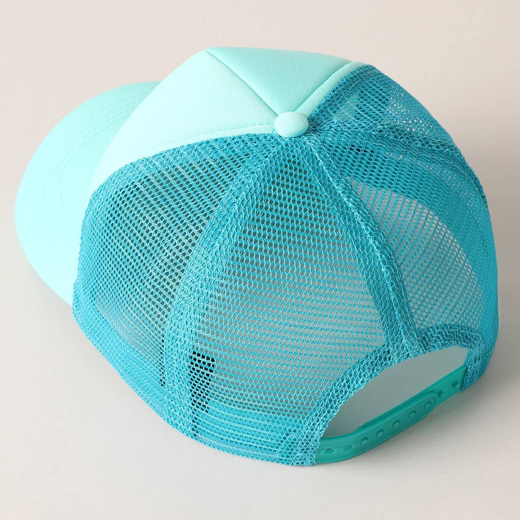 Fashion City - Vente Casquette de camionneur – femme - Casquette de camionneur à dos en maille brodée DRUNK14