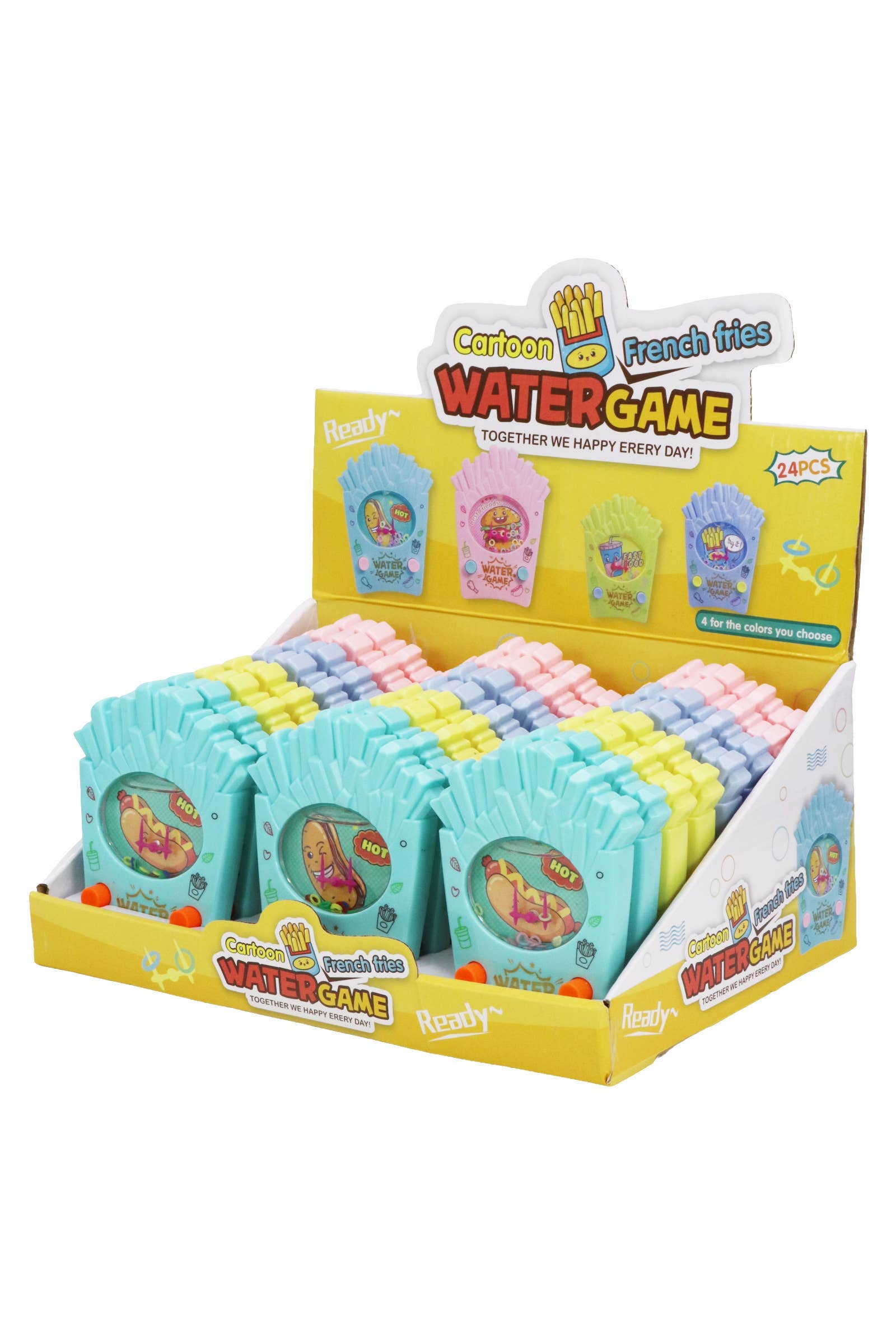 As Shown French Fries Fast Food Ring Toss Water Game - 24 Pcs for wholesale on Faire1